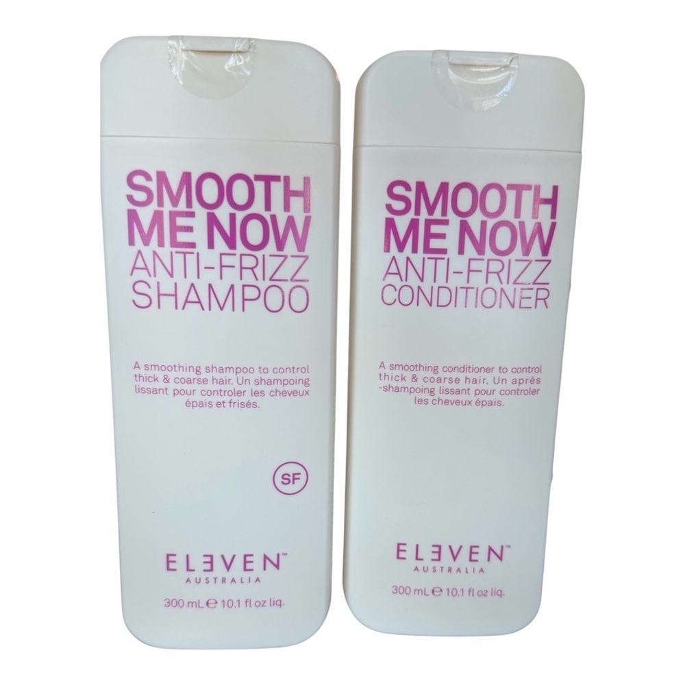 ELEVEN Australia Smooth Me Now Anti-Frizz Shampoo + Conditioner Set Full Size